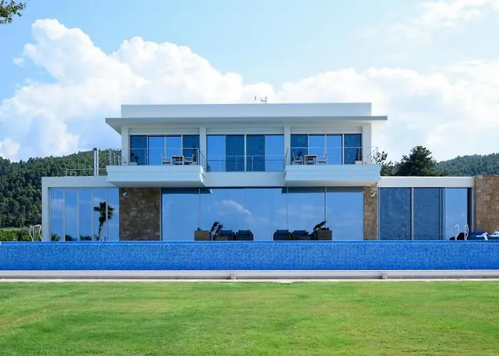 Beachfront Natalia With Two Private Pools Willa Vourvourou