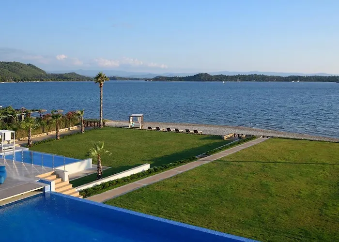 Beachfront Natalia With Two Private Pools Willa Vourvourou